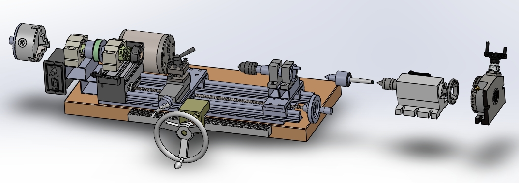 100mm mini LatheС܇^Y(ji)(gu)3DD STEPʽ