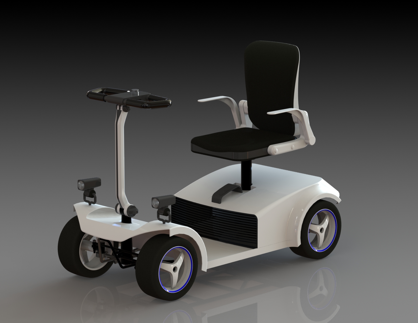 Mobility Scooter늄Ӵ܇3DģD STEP IGSʽ