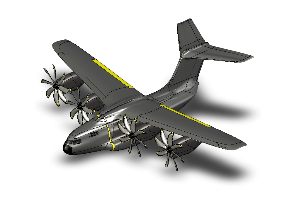 Drone military weapon͟o˙C3DģD SolidworksOӋ