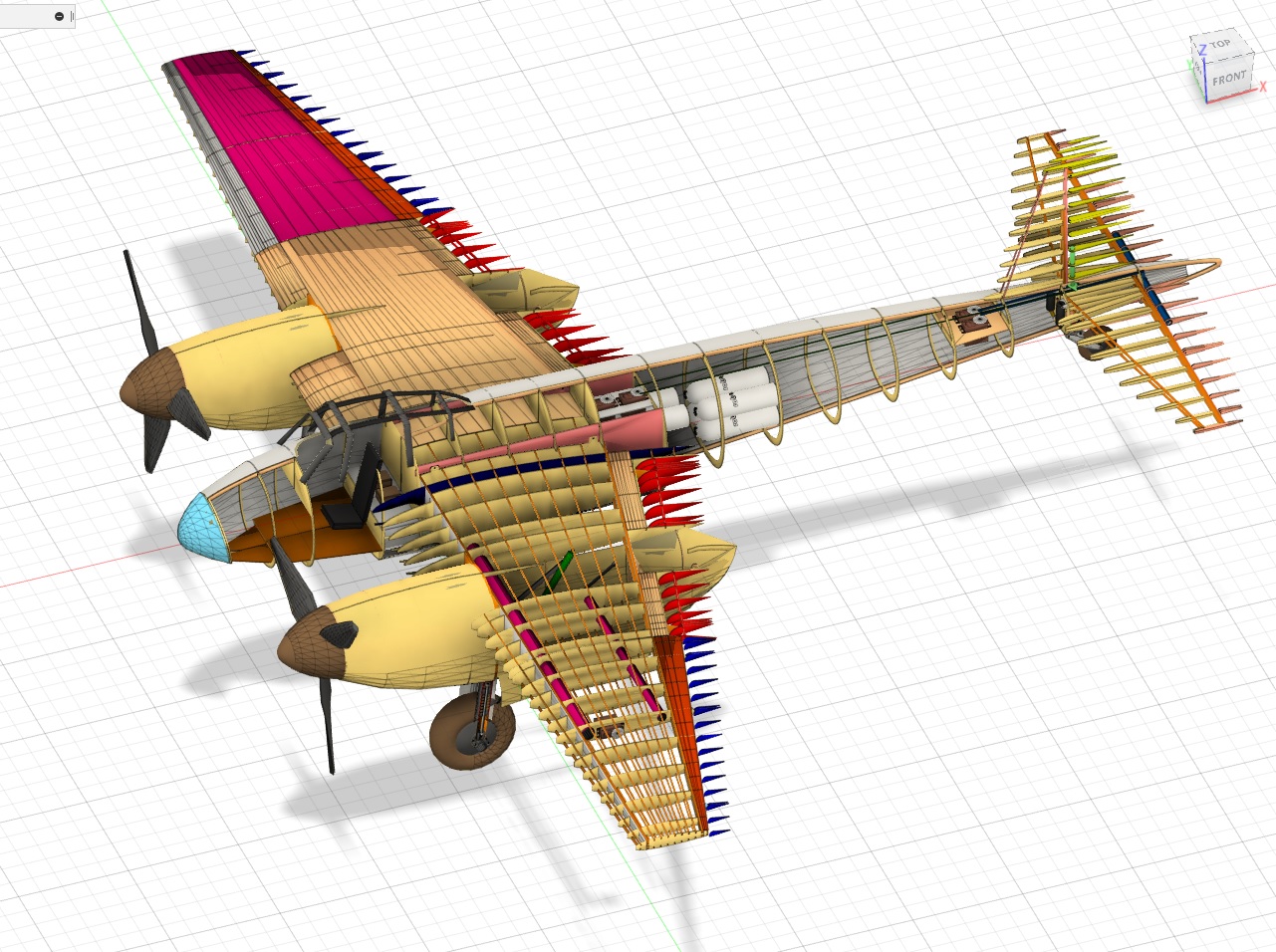 Havilland MosquitoСͺģwCOӋ3DD Fusion360OӋ