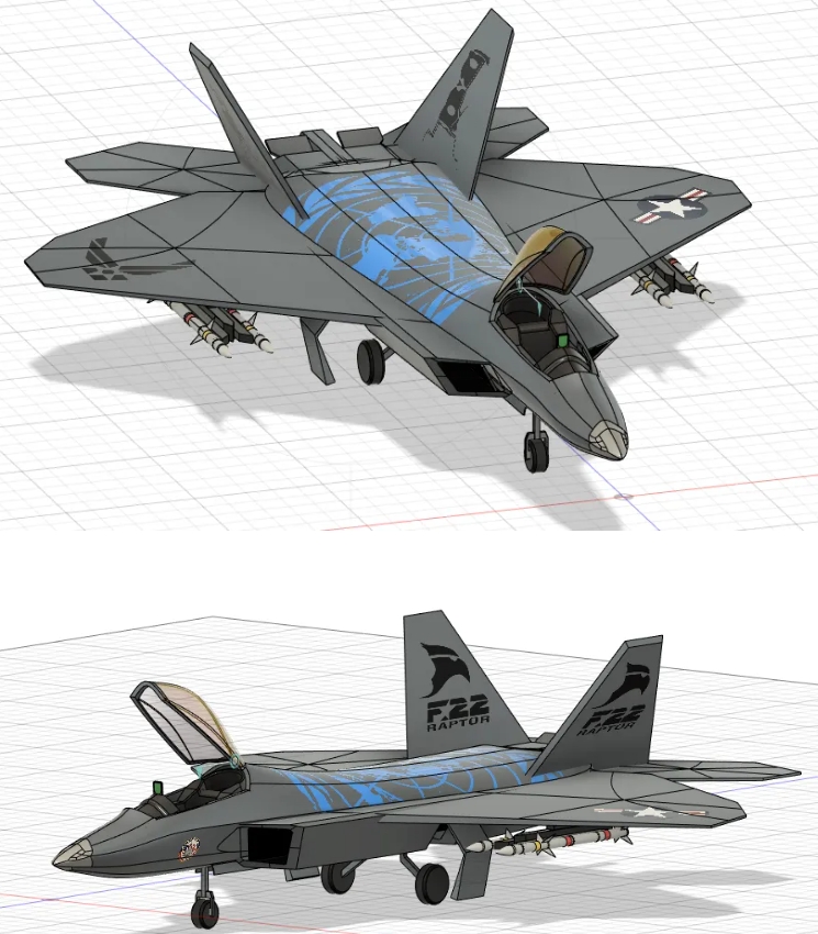 F-22[𶷙Cģ3DD Fusion360ʽ