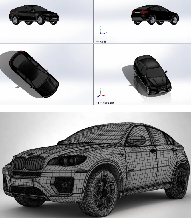X6 CarȫI܇3DģD SolidworksOӋ