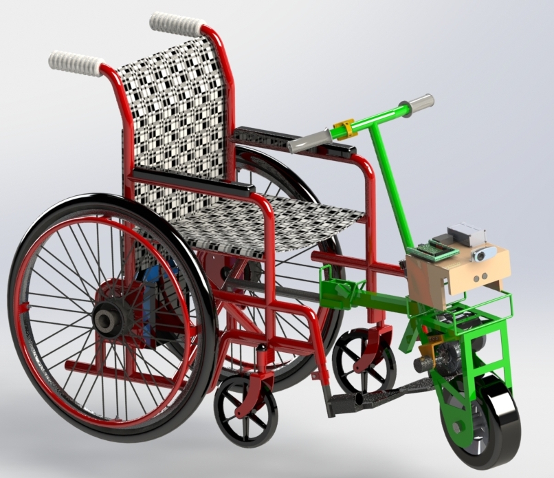 Automatic WheelchairԄ݆νY(ji)(gu)3DD SolidworksO(sh)Ӌ