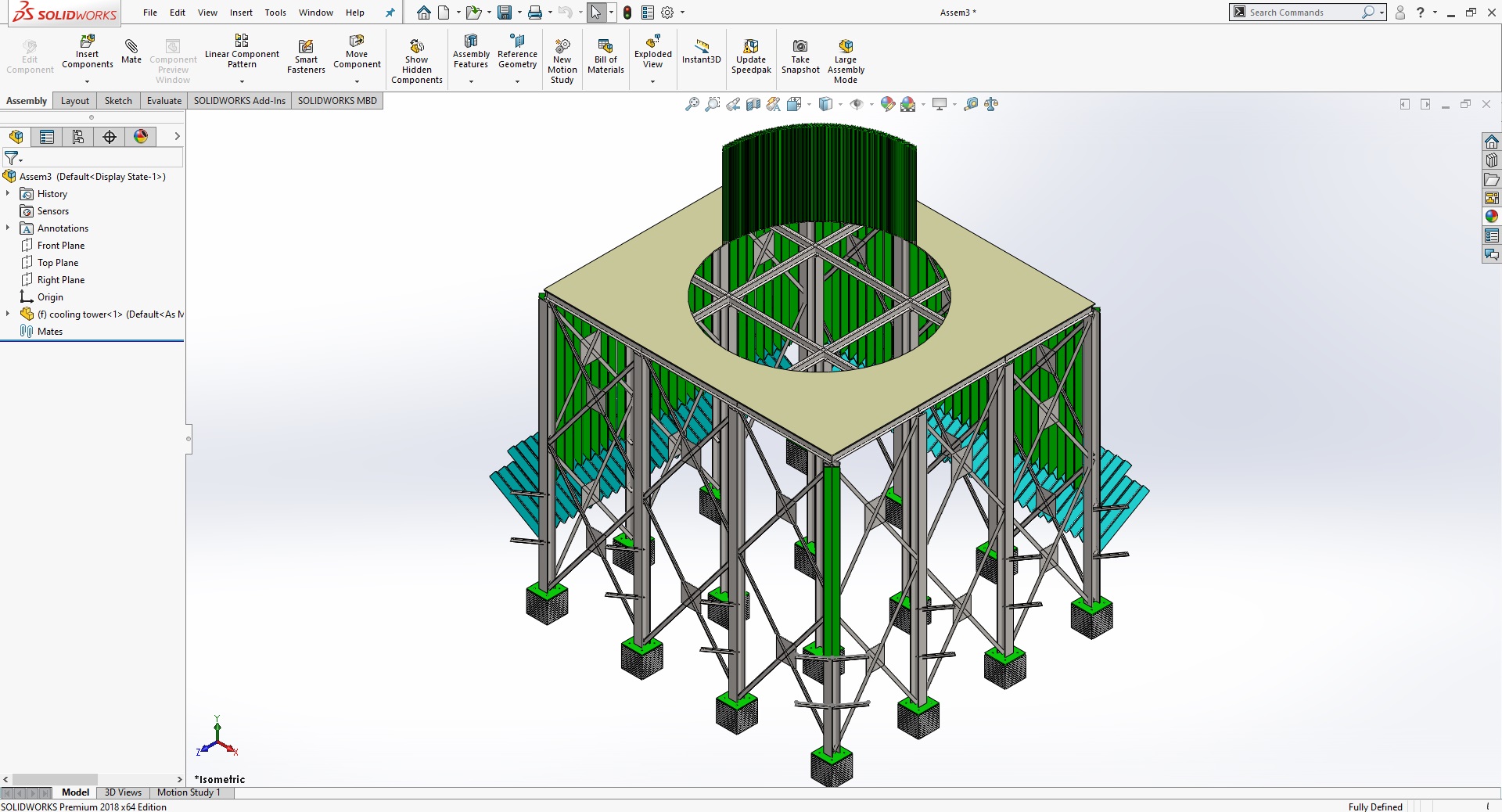 cooling+towers3DģD+SolidworksOӋ