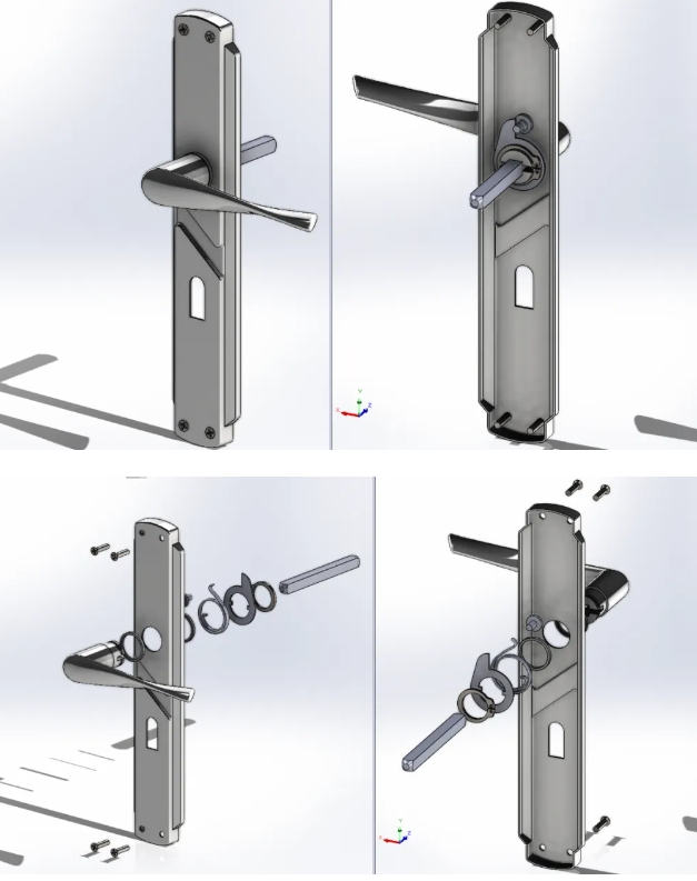 Door+handleTֽY3DD+STEPʽ