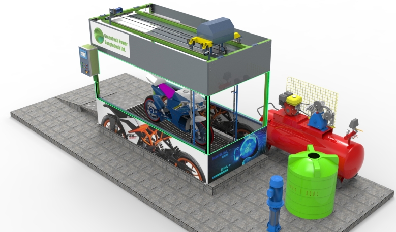 automatic bike wash machineȫԄĦ܇ϴC3DD STPʽ