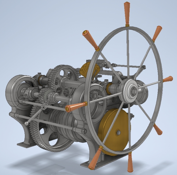 torpedo boat steering gear~ͧCY3DģD STPʽ