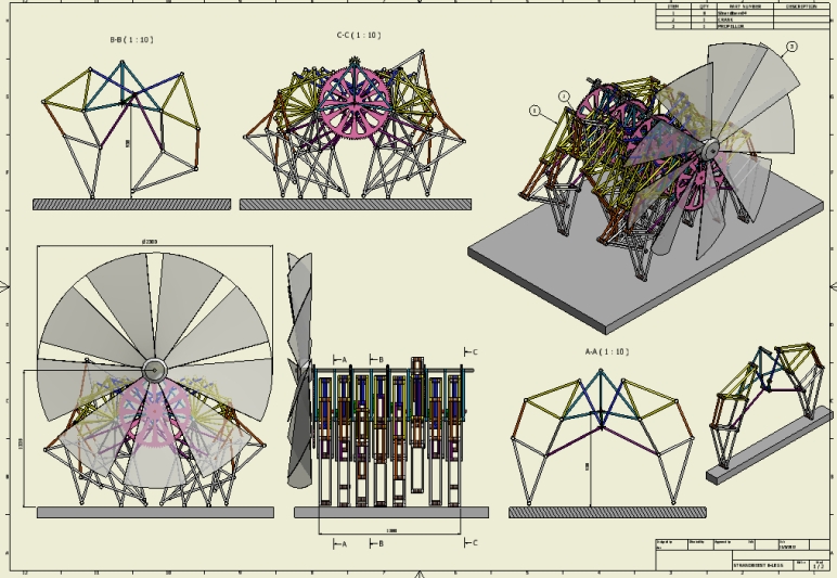 Strandbeest (Theo Jansen)LF3DģD INVENTOROӋ