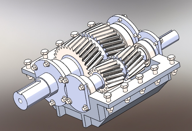 helical gear boxбX݆Y3DD SolidworksOӋ