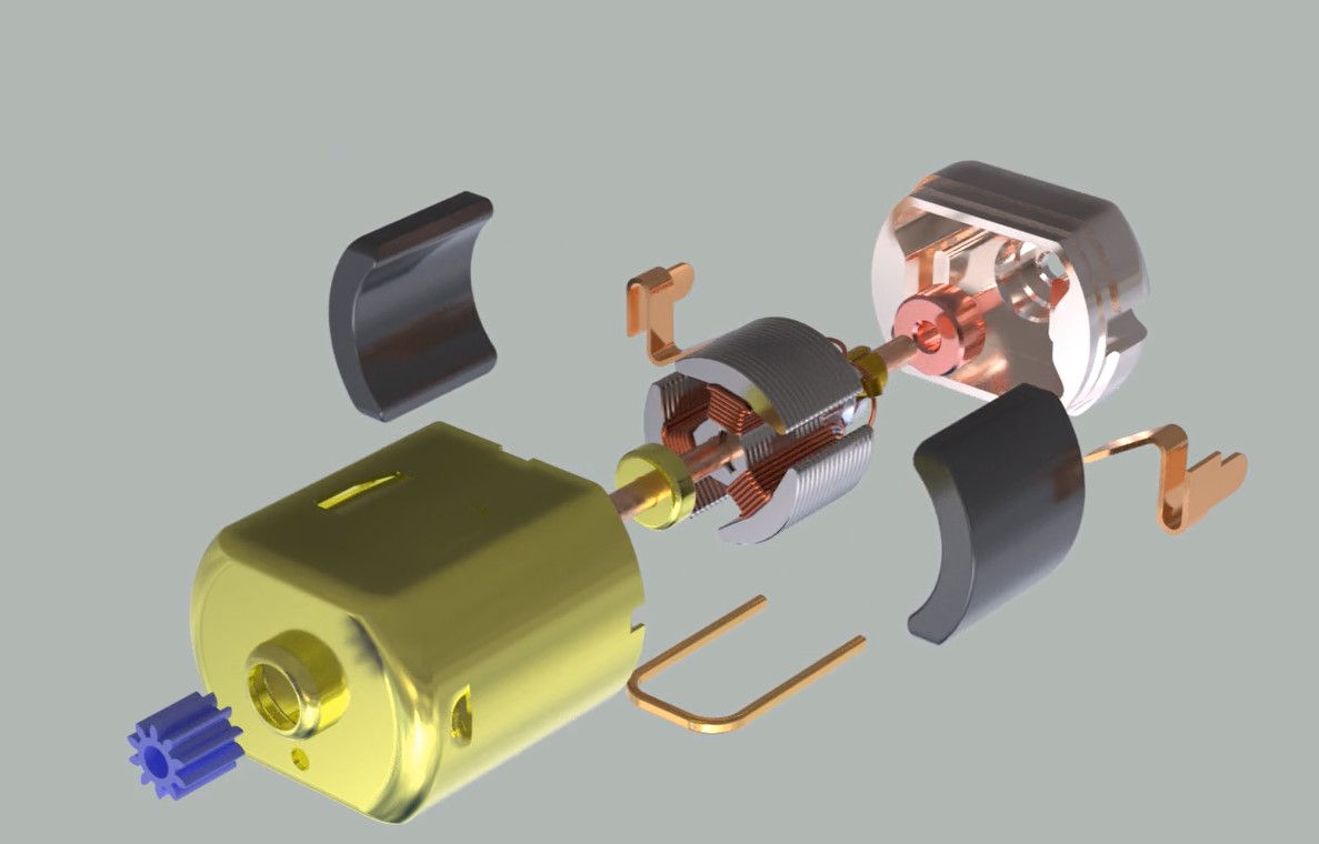 DC Motorֱ늙C(j)(x)ģ3DD SolidworksO(sh)Ӌ(j)