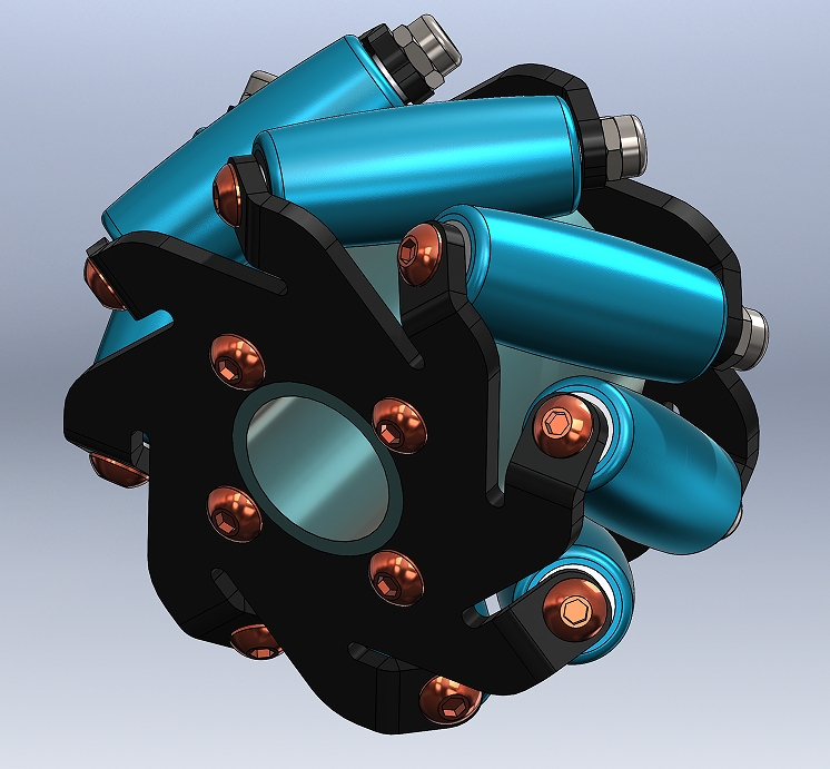 Omnidirectional Mecanum Wheel˼{ķ݆3DģD SolidworksOӋ