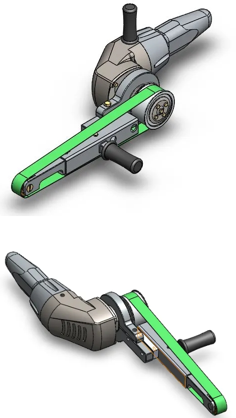 Hand Belt GrinderքƤĥC3DD SolidworksOӋ