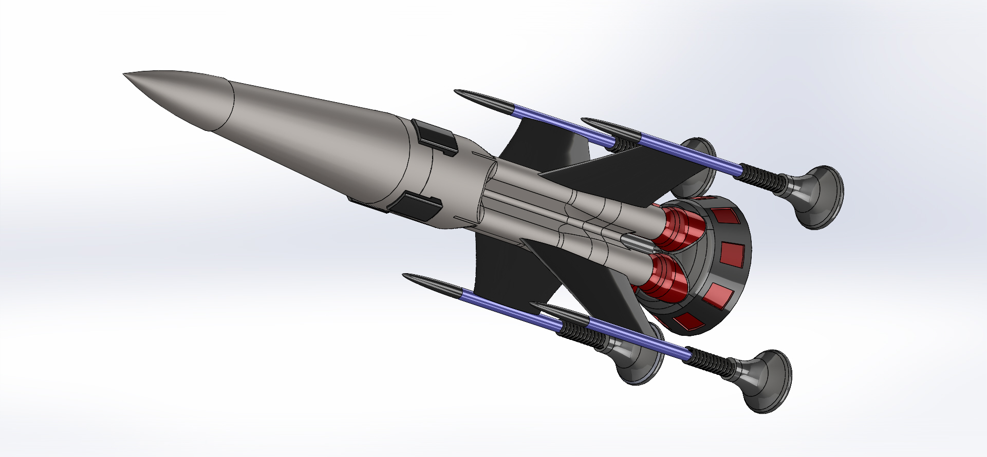 3D Rocket Modelģ3DD SolidworksOӋ