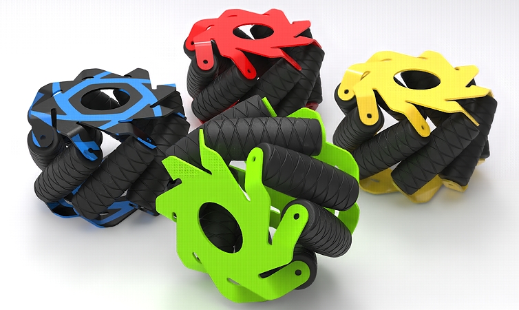 Mecanum˼{ķ݆Y3DD STEPʽ