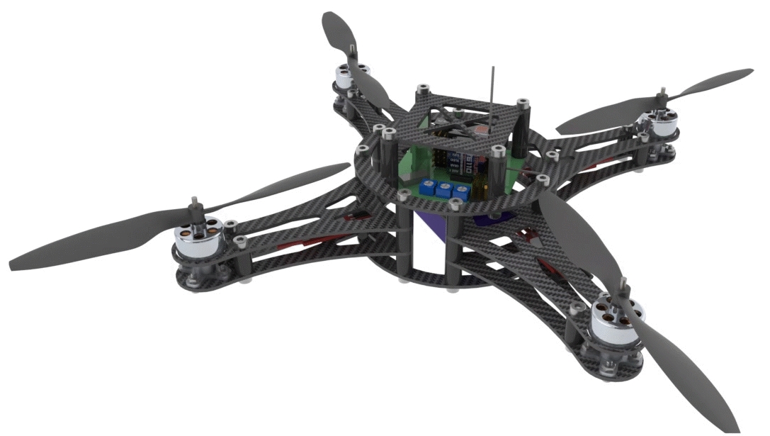 Quad Rotor MiniSo˙CY3DD SolidworksOӋ