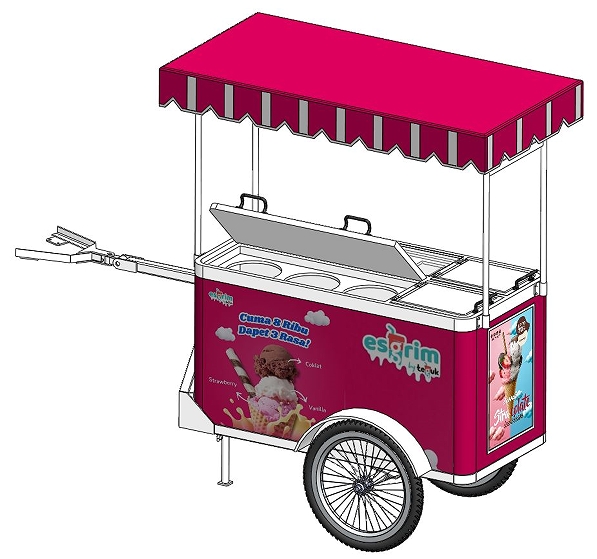 Ice Cream StallƄӱܔλ3DD SolidworksO(sh)Ӌ