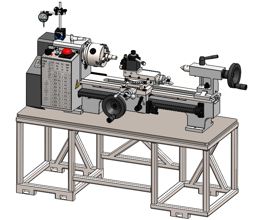 Lathe Machine܇ӹ܇3DģD STEPʽ