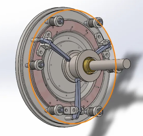 single plate clutchƬx3DD SolidworksO(sh)Ӌ