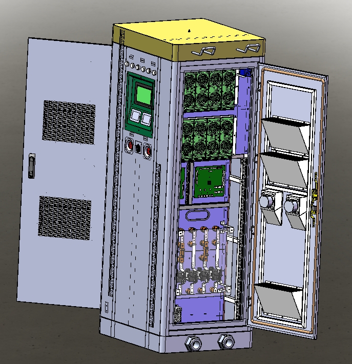 120KW Դ܇ 늹3D(sh)ģD Solidworks22O(sh)Ӌ(j)