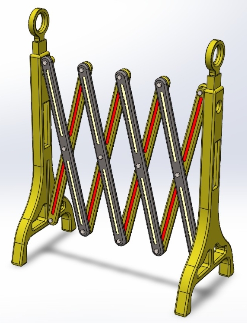 foldable+fenceۯBڽY(ji)(gu)3DD+SolidworksO(sh)Ӌ
