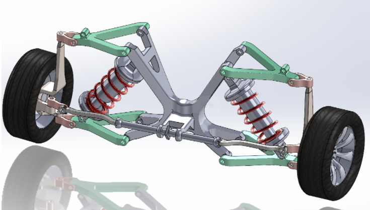 Suspension+systemҼܺ׽Y(ji)(gu)3DD+SolidworksO(sh)Ӌ(j)