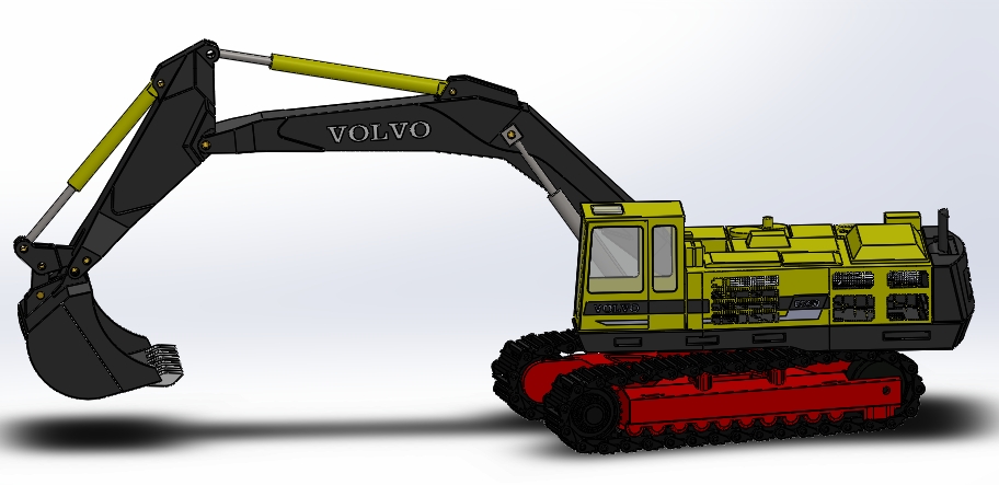 Volvo Excavator F01LھC3D(sh)ģD SolidworksOӋ