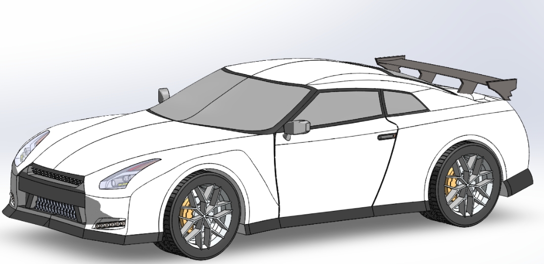 NISSAN GTR܇ͺ3DD SolidworksOӋ