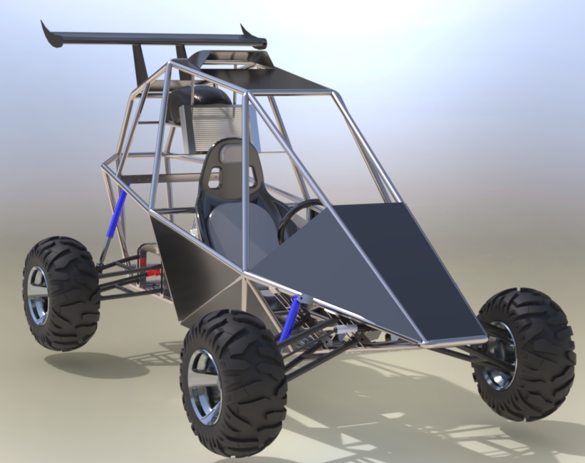 Spike Kart CrossԽҰ܇Y(ji)(gu)3DD Solidworks24O(sh)Ӌ