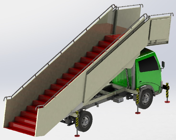 TRUCK STAIRS AIRCRAFT܇ʽǙC3DģD SolidworksOӋ