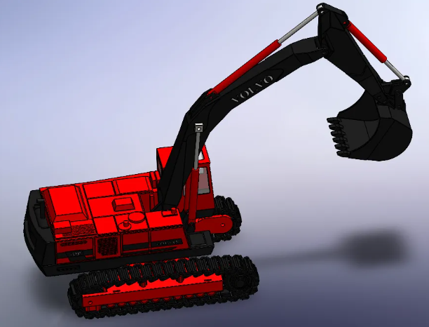 Volvo Excavator ES650ھCģ3DD SolidworksOӋ