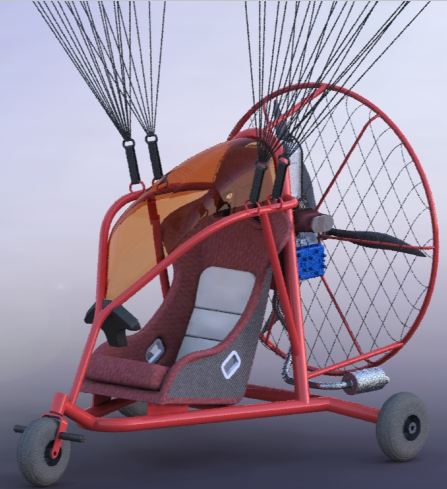 PARAMOTOR TROLLEY܇3DģD STEPʽ