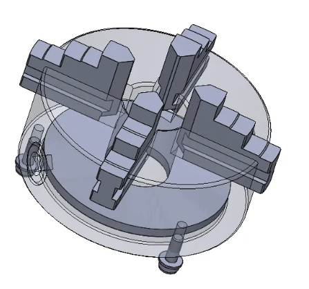 Chuck+MountצP׽Y(ji)(gu)3DD+SolidworksO(sh)Ӌ(j)