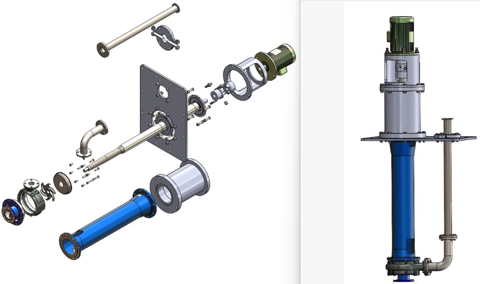 Vertical Submersible Pumpʽˮ3D(sh)ģD x_tʽ