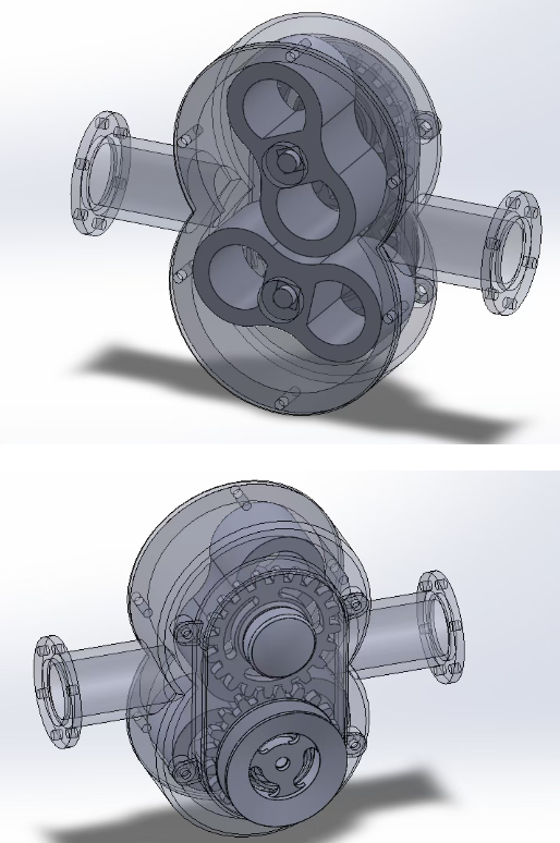Lobe Pump_ı͹݆3D(sh)ģD SolidworksO(sh)Ӌ(j)