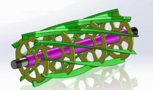 Harvester TrimmerݙC(j)Ƭ3D(sh)ģD SolidworksO(sh)Ӌ(j)