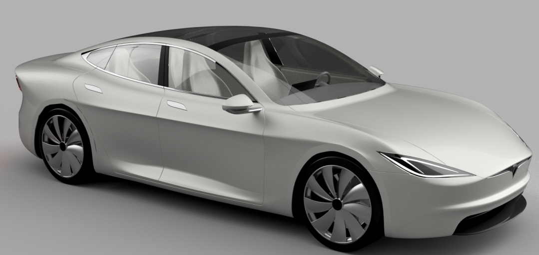 Tesla Concept˹I܇ģ3DD STEPʽ